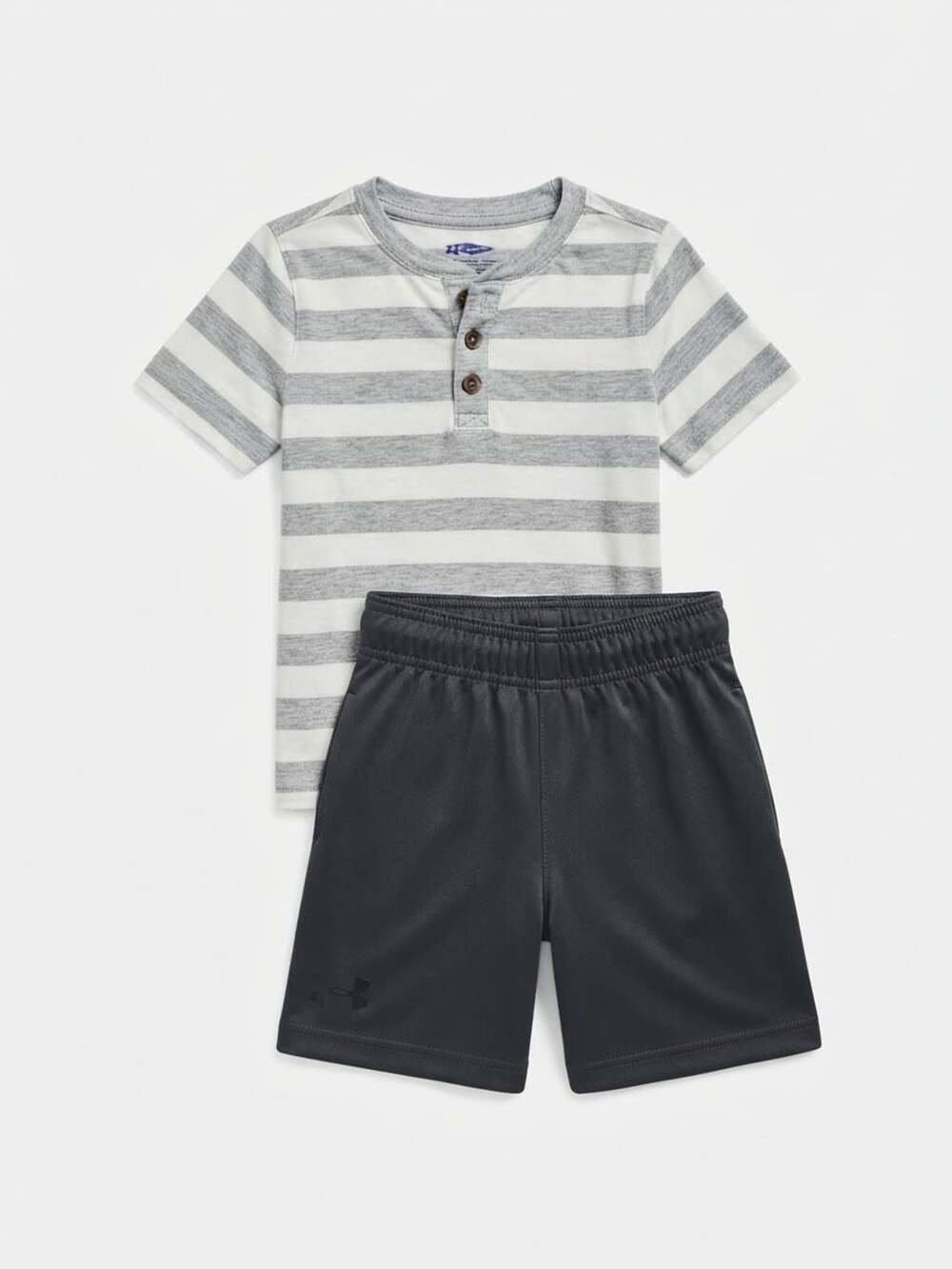 Old Navy Under Armour Striped Henley Shorts Size 3T Outfit